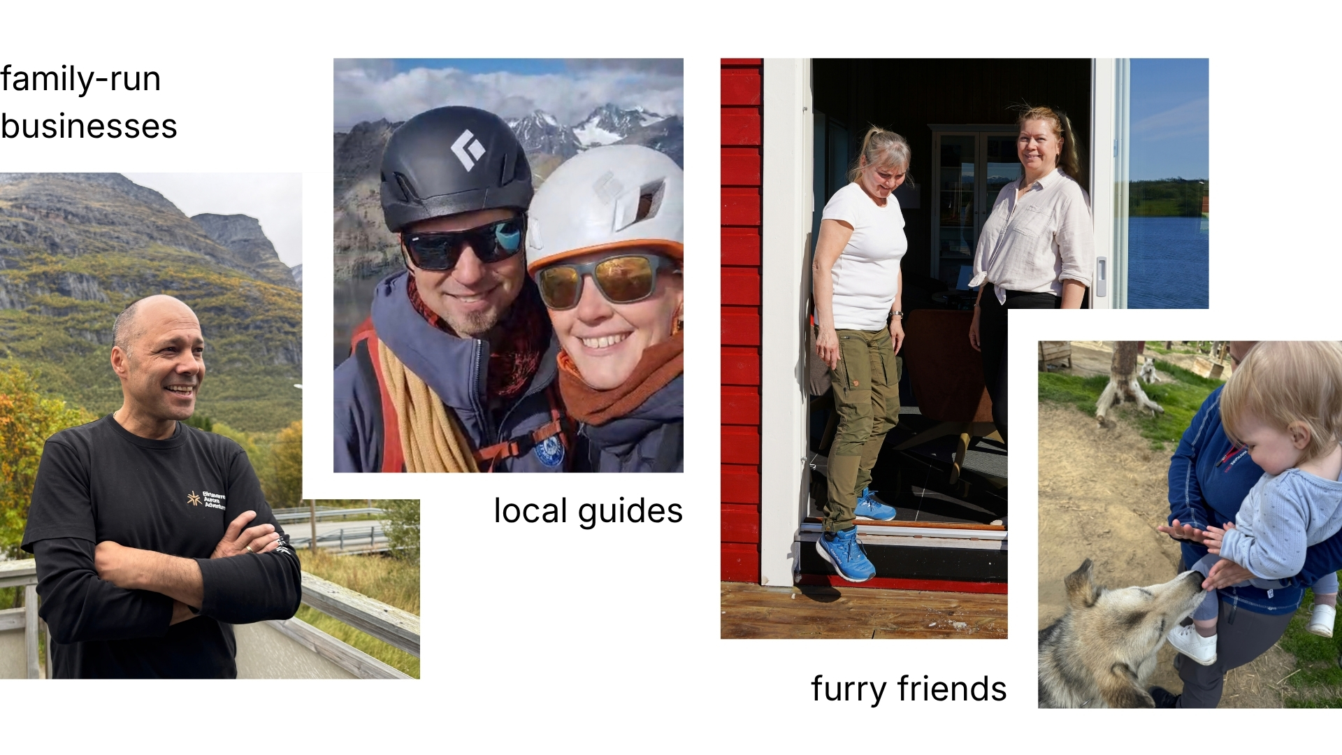 Local family-owned businesses and guides in Lyngenfjord region