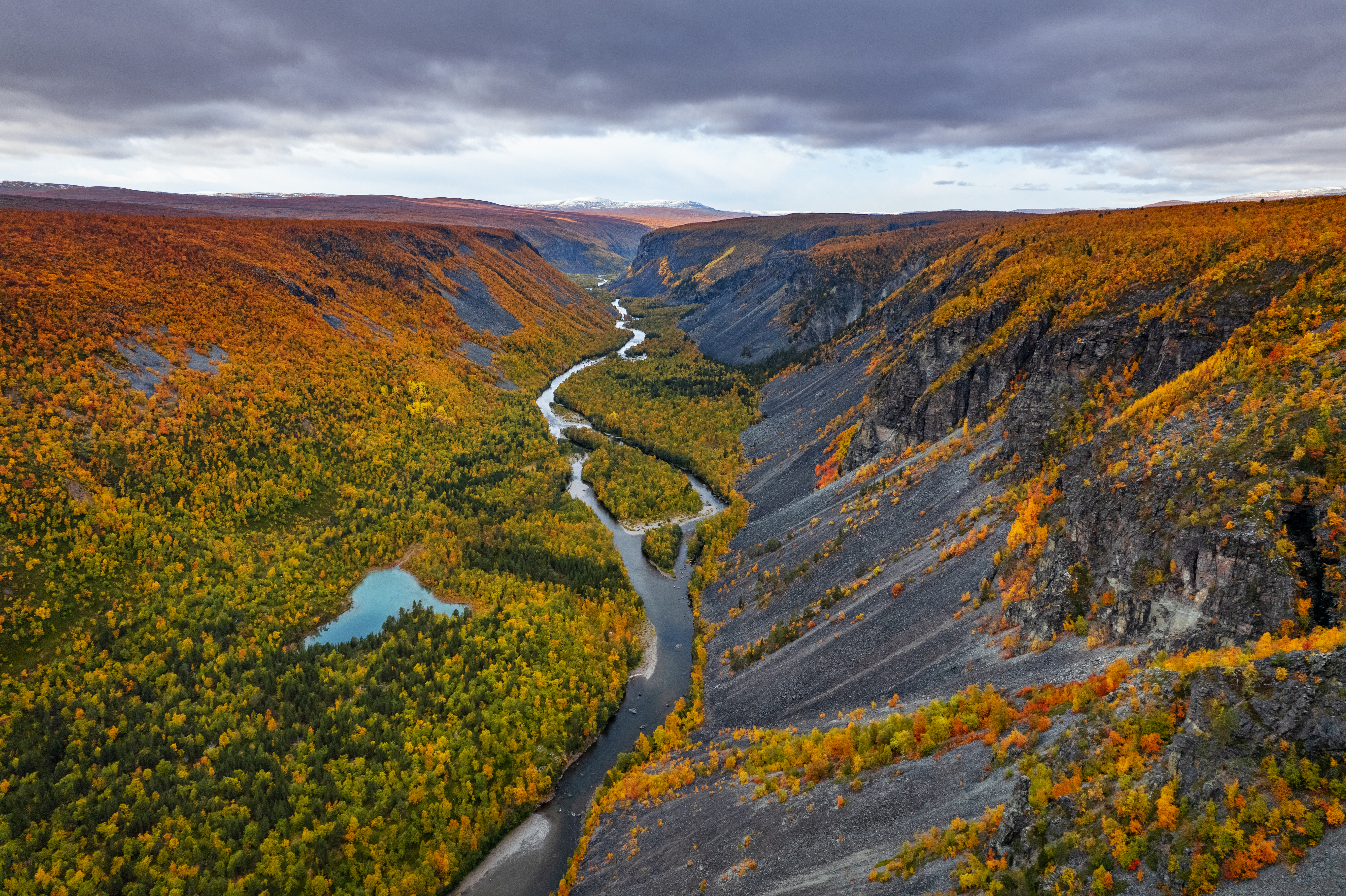 Reisa nasjonalpark fugleperspektiv