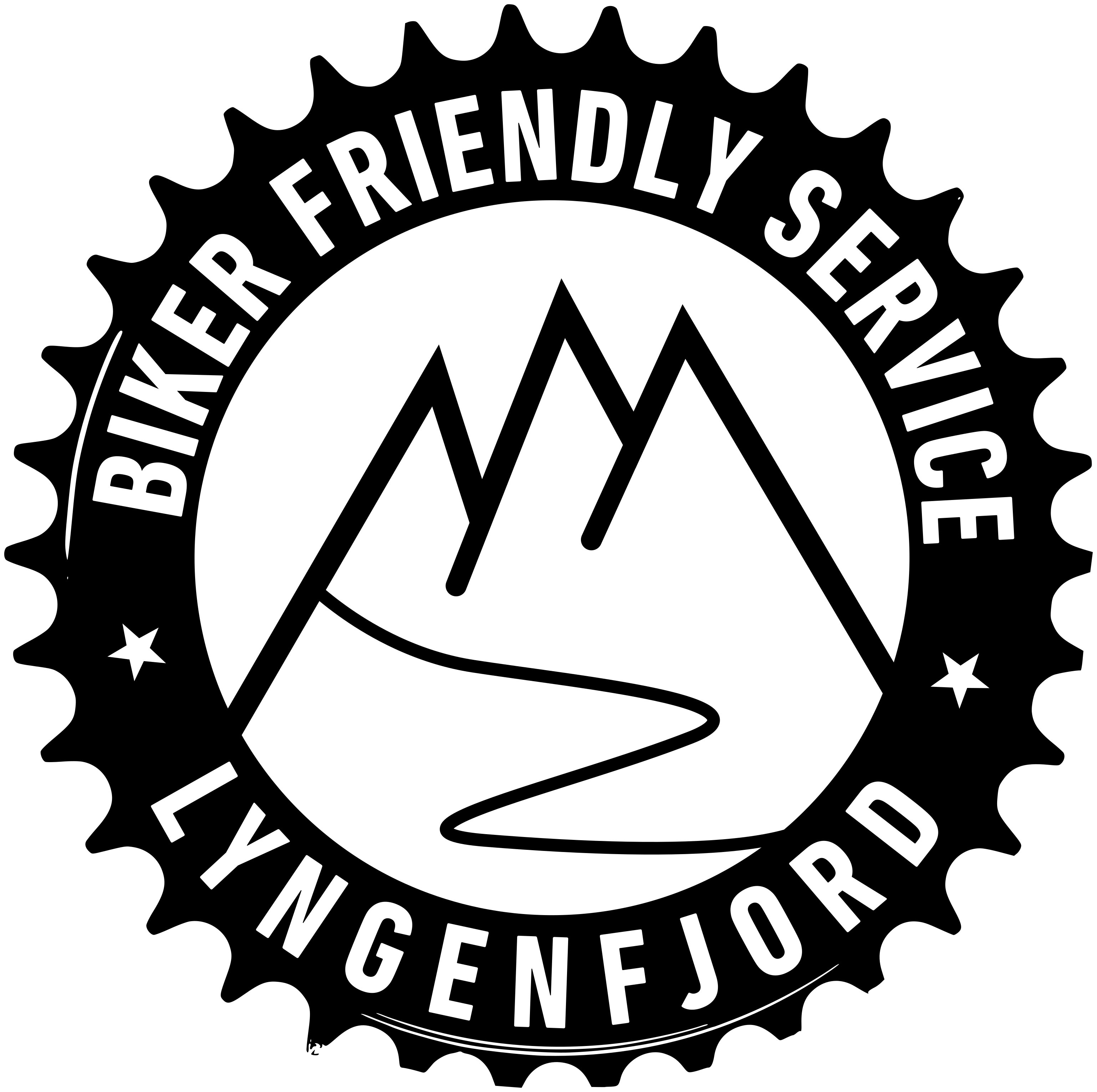 Biker friendly logo