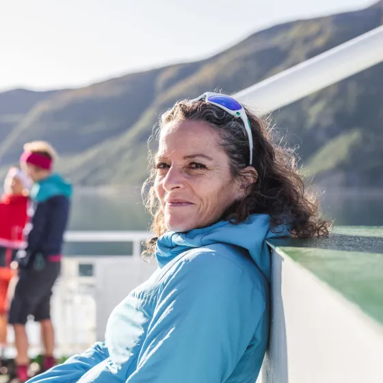 enjoying the ferry