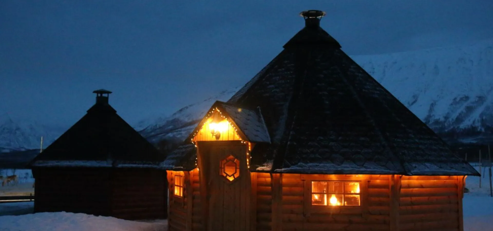 Overnight in Lavvo and Reindeer Feeding with Chance of Northern Lights