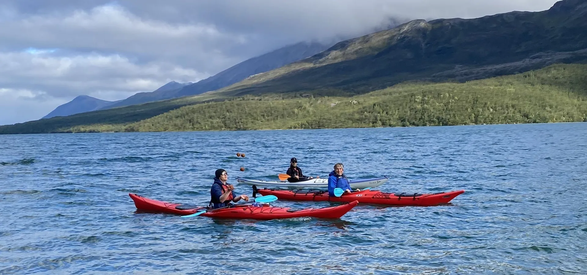 Kayaking in Lyngenfjord