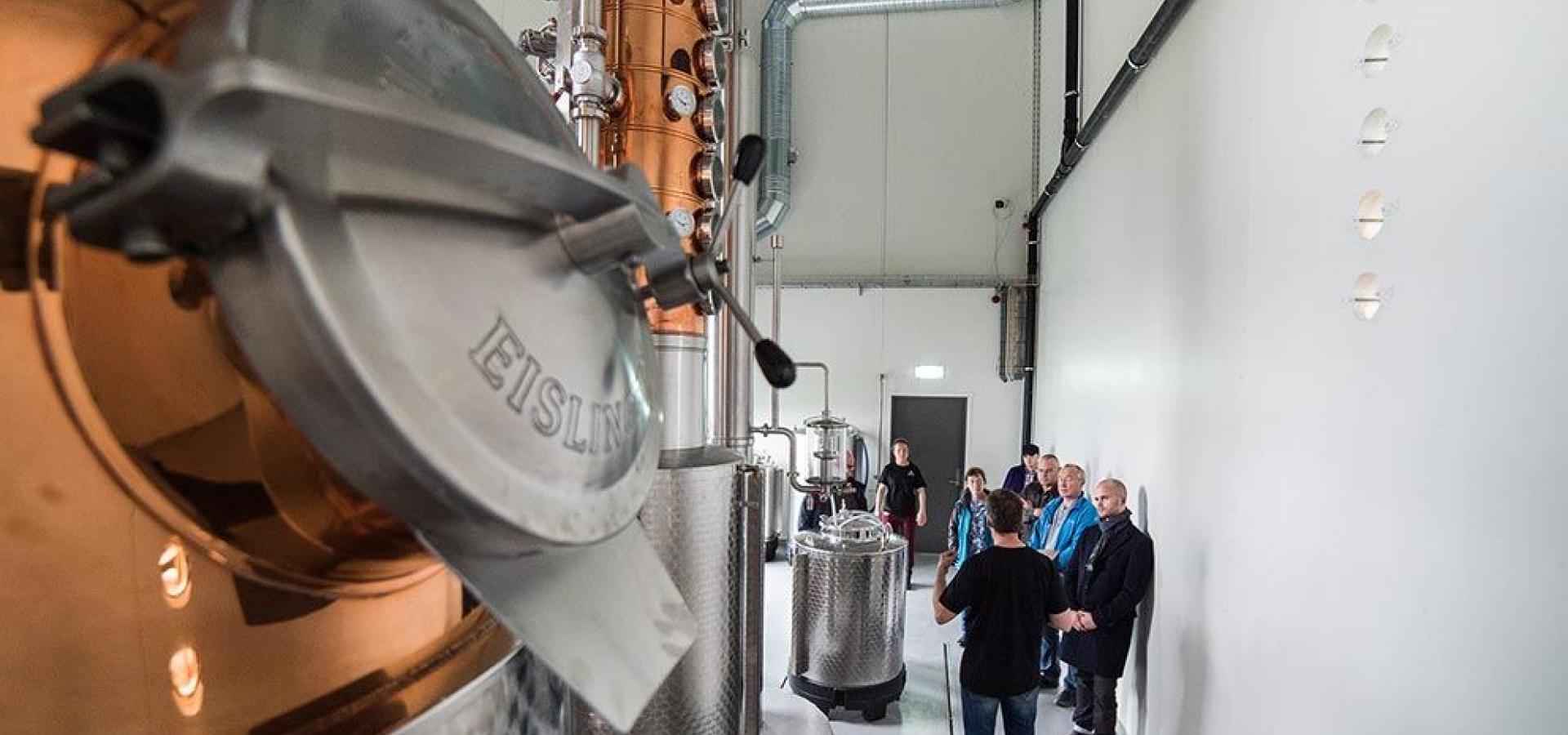 Guided tour at the worlds northernmost distillery
