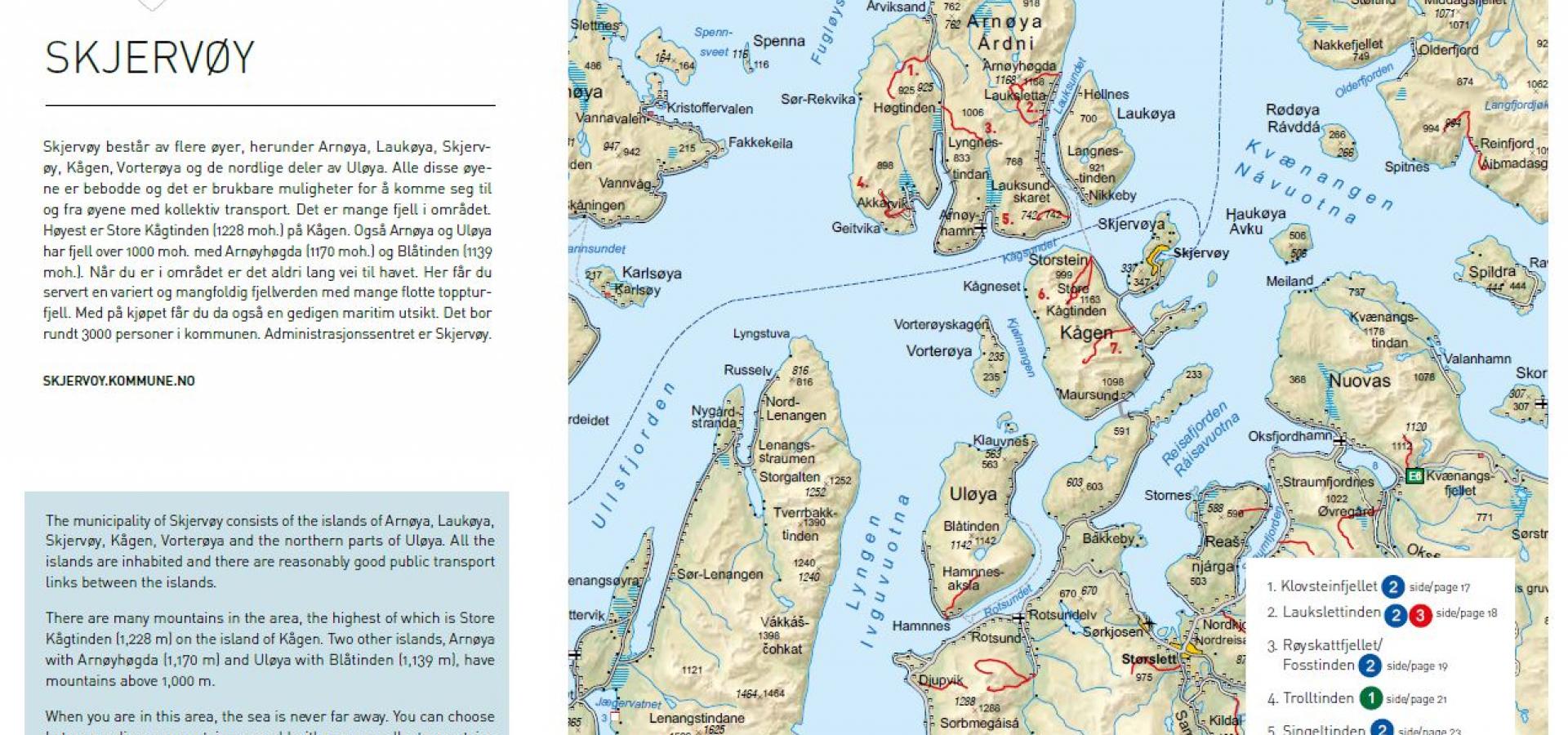 Toppturbrosjyre - Nordreisa, Skjervøy og Kvænangen