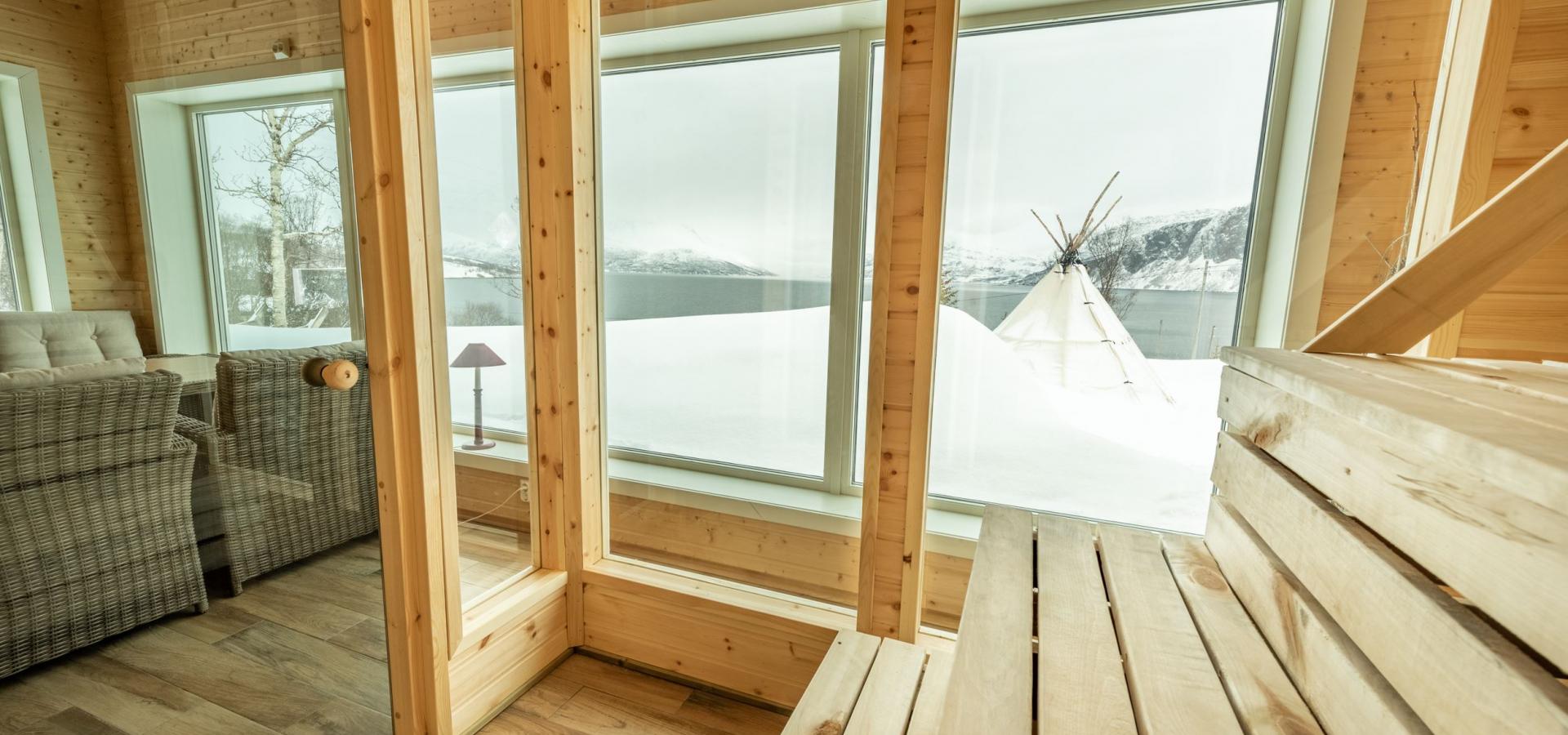 The sauna with a view.