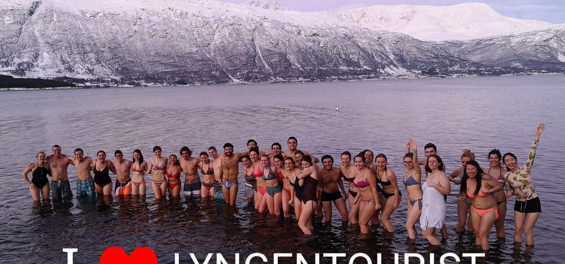 Lyngen Tourist is famous for arctic swimming