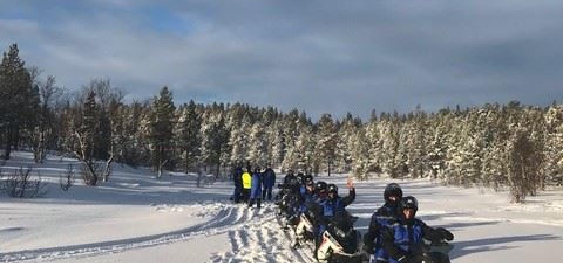 Winter activities in Skibotn - Dog sledding in the morning and snowmobile in the evening