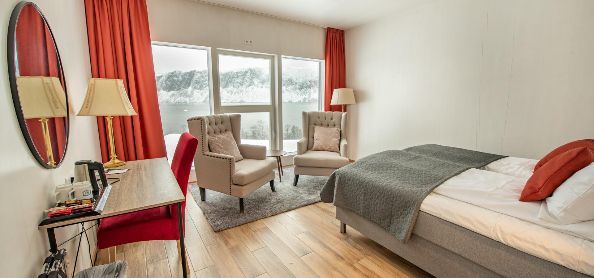 Hotelroom at Arctic Panorama Lodge