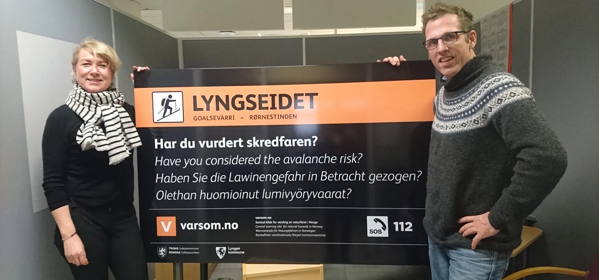 Presentasjon av skiltmalen - skiparkeringsplasser Lyngen