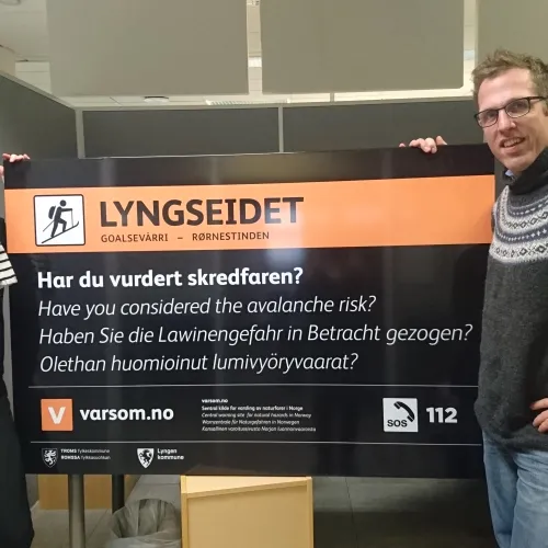 Presentasjon av skiltmalen - skiparkeringsplasser Lyngen