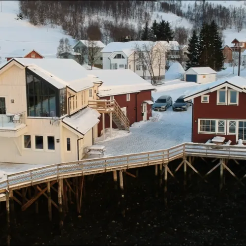 Winter at Koppangen Brygger, Northern Norway