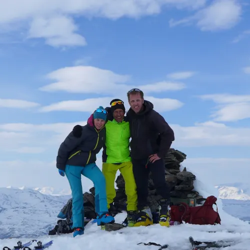 På toppen av Jyppyrä, Nordreisa