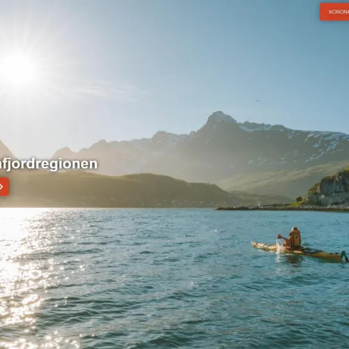 Websiden til Visit Lyngenfjord