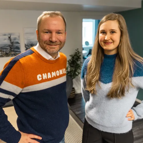Reiselivssjef Richard Paulsen og prosjektkoordinator Karoline Berg Norum.