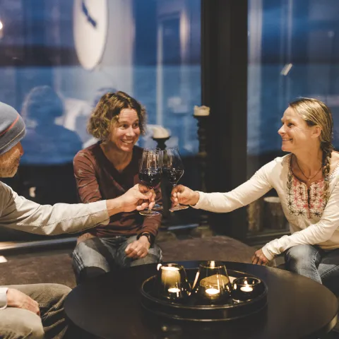 Kos på Lyngen Experience Lodge, Nord Norge