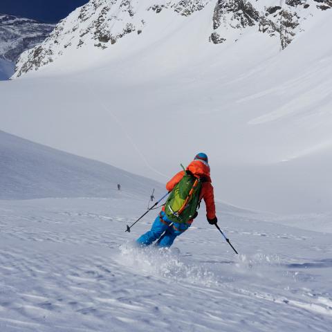 Ski topptur i Lyngen nedkjøring