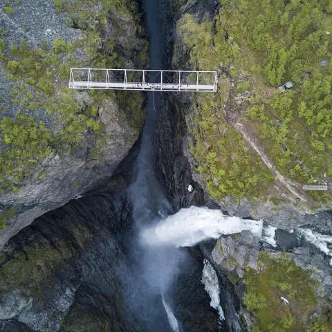Gorsa bridge from a bird perspective - Ørjan Bertelsen