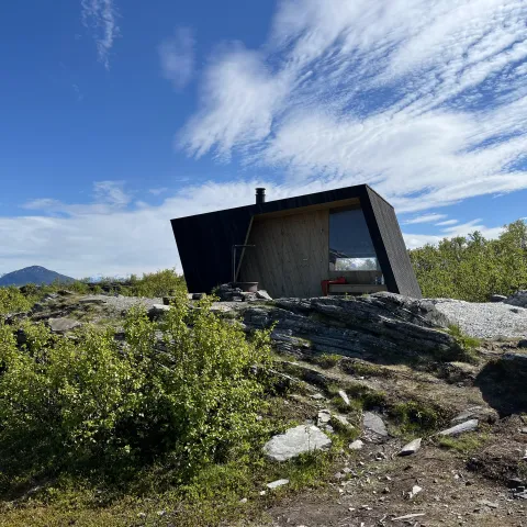 Stussnes ut i nord hytte