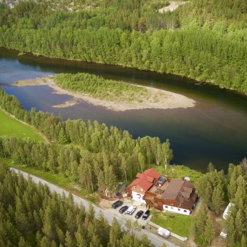 Reisastua Lodge ved Reisaelva, Nord Norge