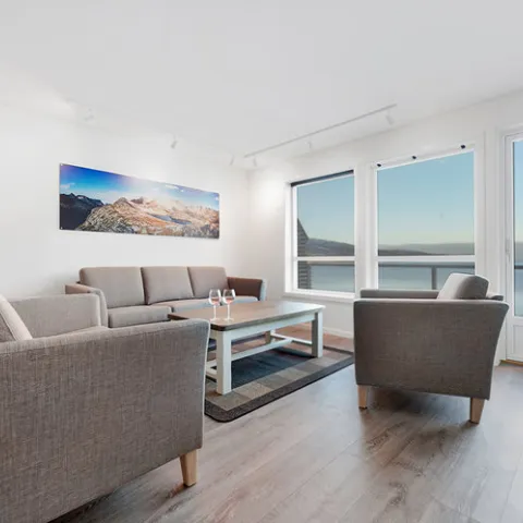 Sofakrok, Lyngen Experience Apartments, Nord Norge