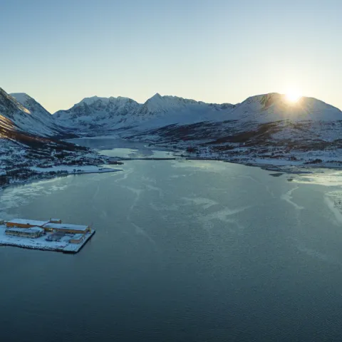 Lyngen Experience Apartments, Nord Norge, dronebilde