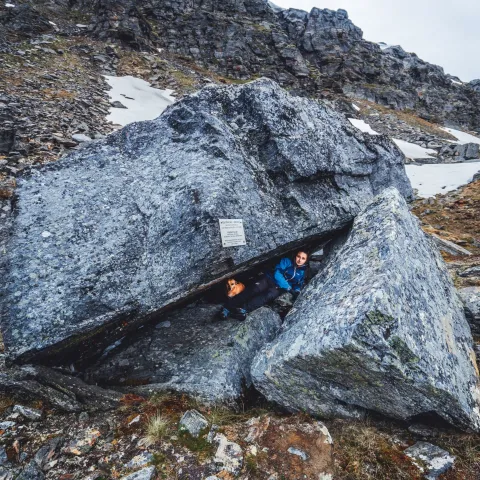 Hiking up to Gentlemansteinen