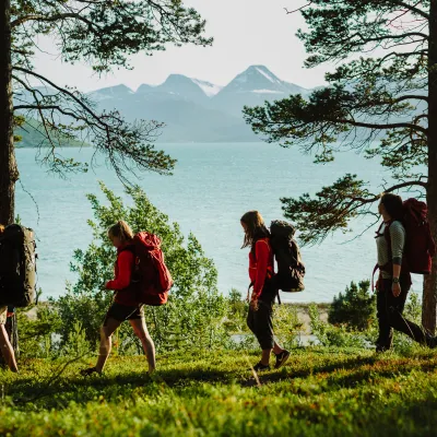 Vandring i Lyngenfjordregionen en sommerdag