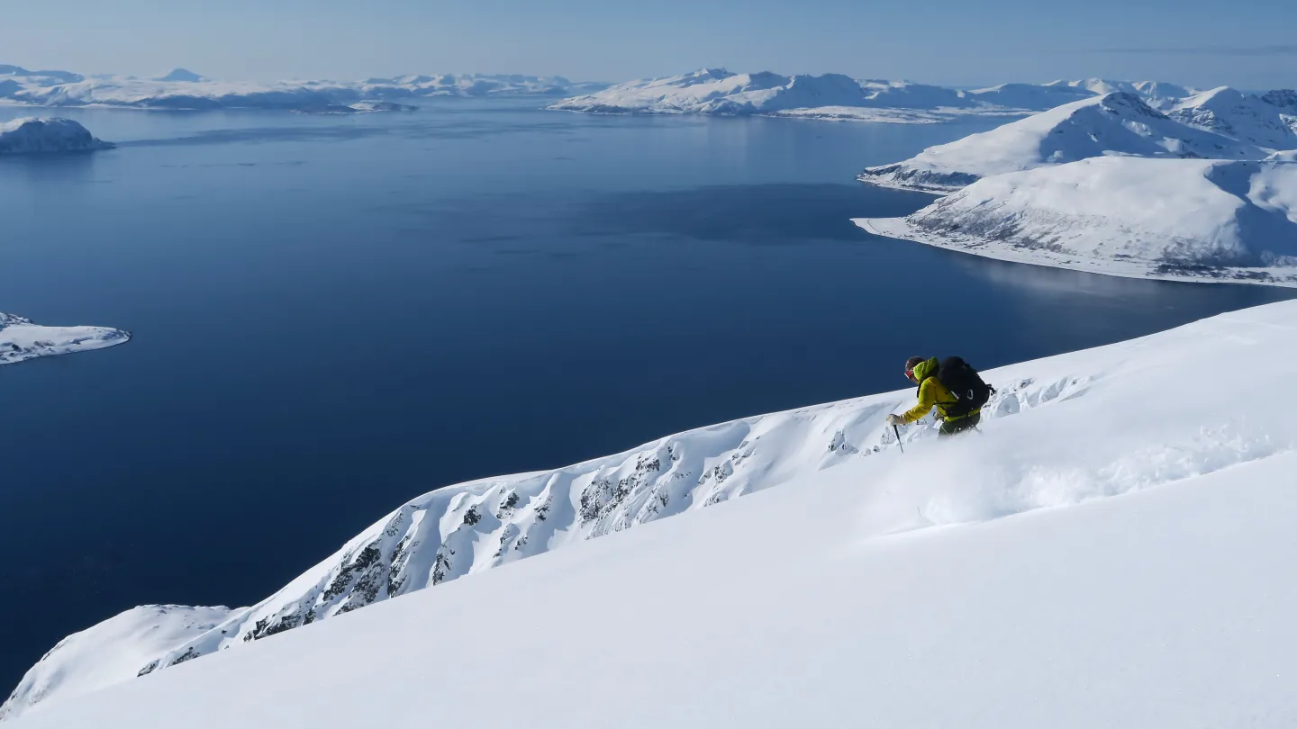 Ski touring in the Lyngen Alps region