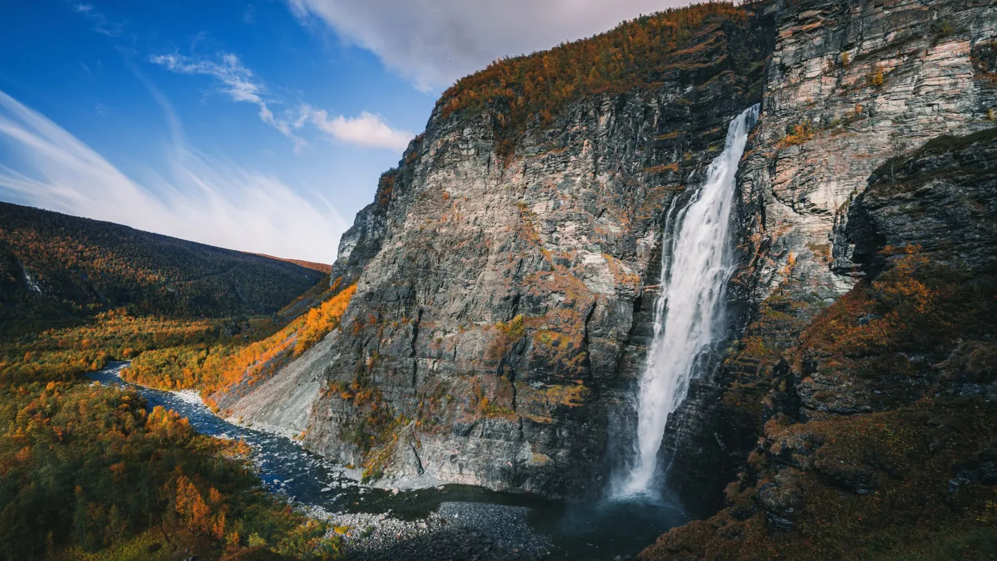 Mollisfossen i Reisa Nasjonalpark