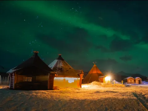 Reindeer Feeding and Sami Culture with a Chance of Northern Lights with Dinner