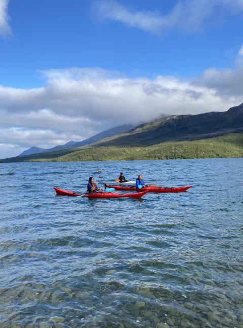 Kayaking in Lyngenfjord