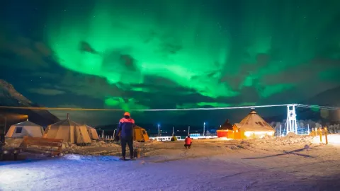 Reindeer Feeding and Sami Culture with a Chance of Northern Lights with Dinner