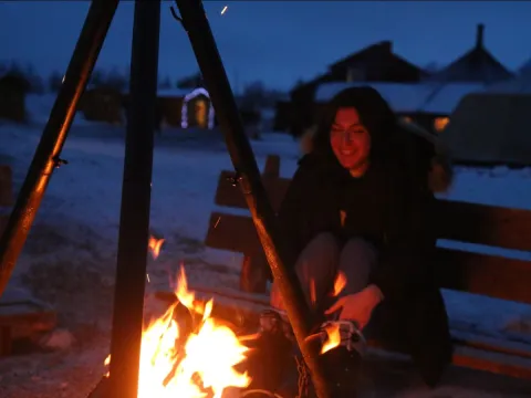 Reindeer Feeding and Sami Culture with a Chance of Northern Lights with Dinner