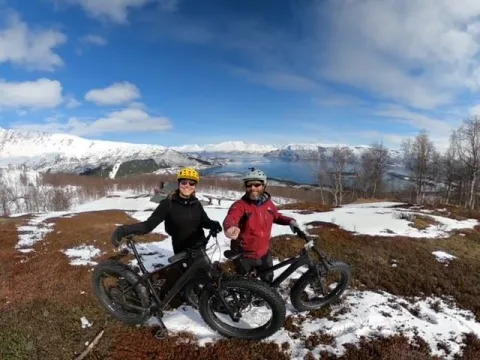 Fatbike i Lyngen vinter
