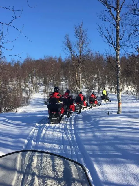 Snøskutertur oppmøte Camp Troll Lyngsalpene - Aurora Adventure