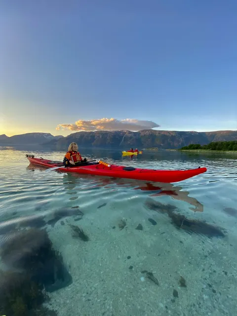 Kayaking in Lyngen
