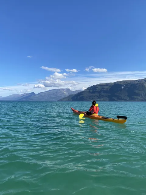 Kayaking in the summer